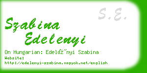 szabina edelenyi business card